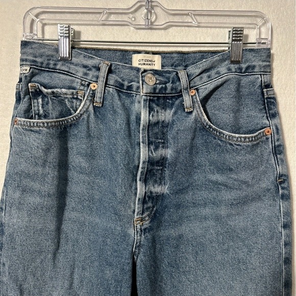 Citizens of Humanity Sabine High Rise Vintage Distressed Ripped Jeans Size 27 - Picture 2 of 9
